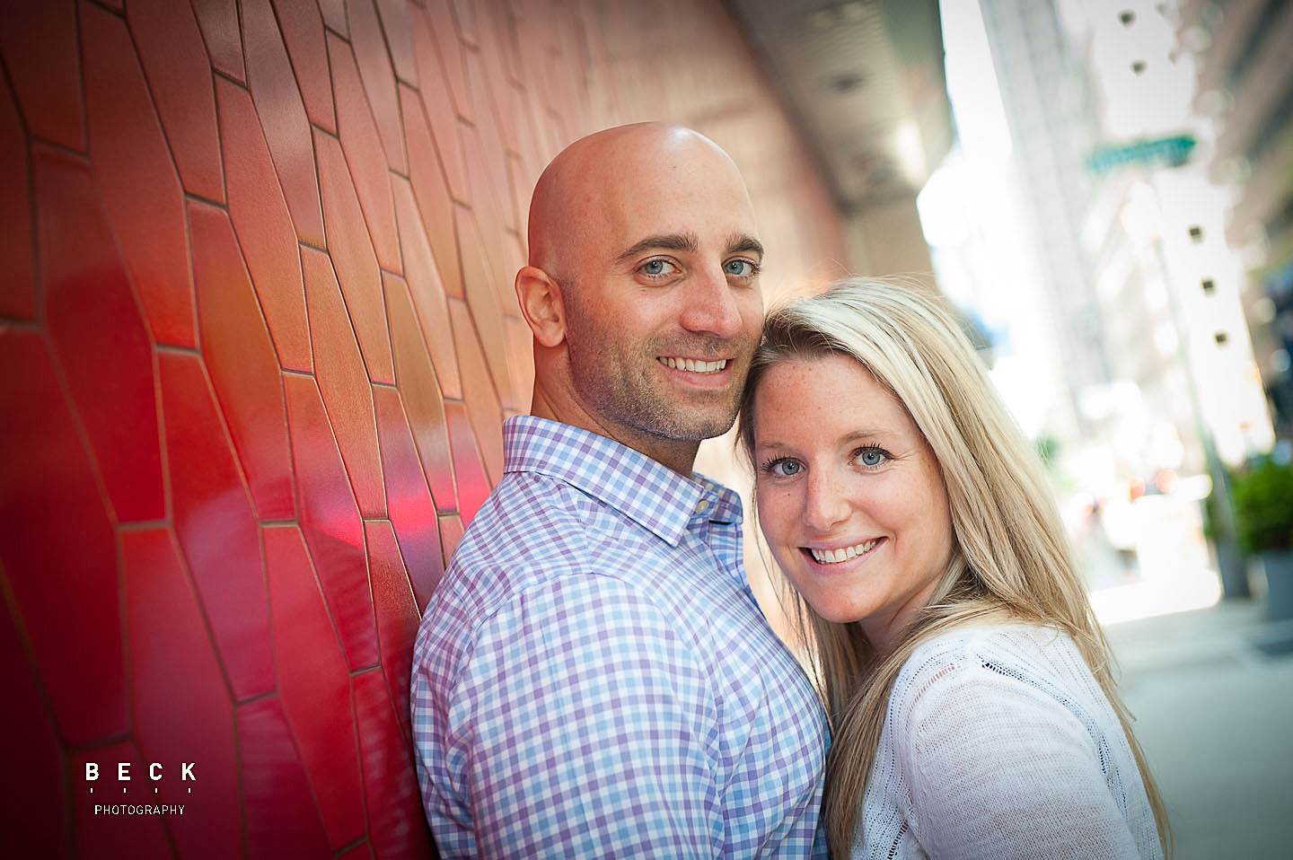 Philadelphia engagement shoot at The Continental Midtown