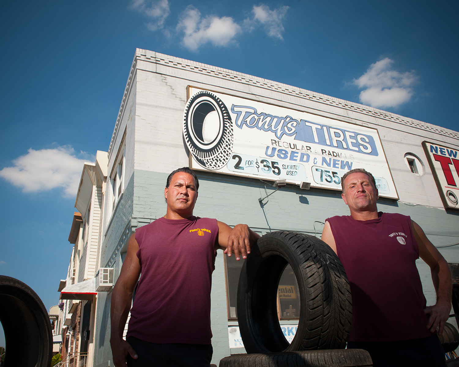 Tony's Tires Bank Advertisement Beck Photography